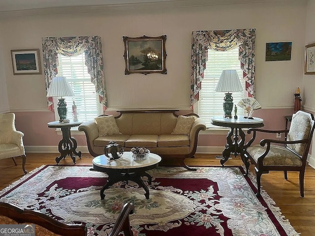 135 Southlake Dr, Moultrie, GA 31768 - living area featuring baseboards and wood finished floors