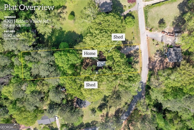 aerial overview of property's location