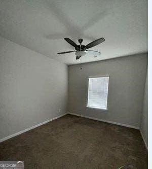 191 Amelia Dr, Byron, GA 31008 - carpeted spare room with baseboards and ceiling fan