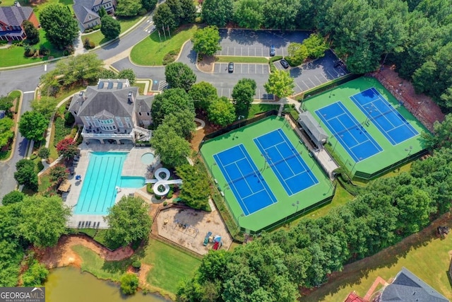 1806 Royal Troon Ct, Duluth, GA 30097 - aerial view of a pool