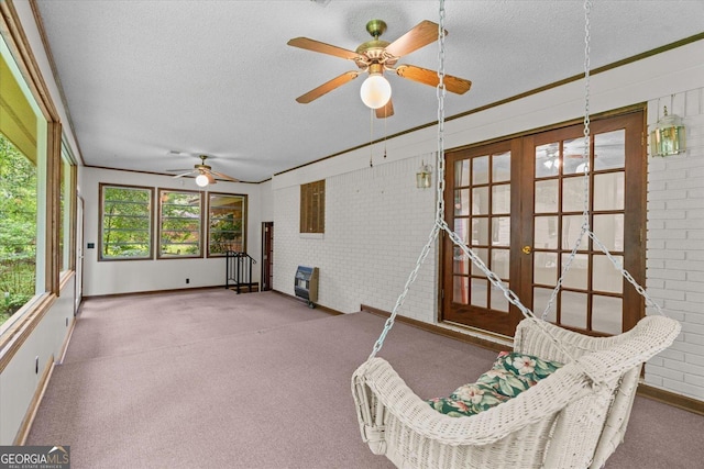 1070 Lovers Lane Rd SE, Calhoun, GA 30701 - sunroom featuring french doors