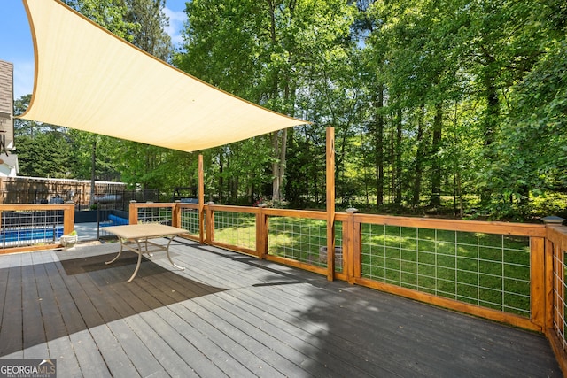 791 Thornwood Cir, Mount Airy, GA 30563 - rear view of house with a lawn, a wooden deck, crawl space, and a chimney