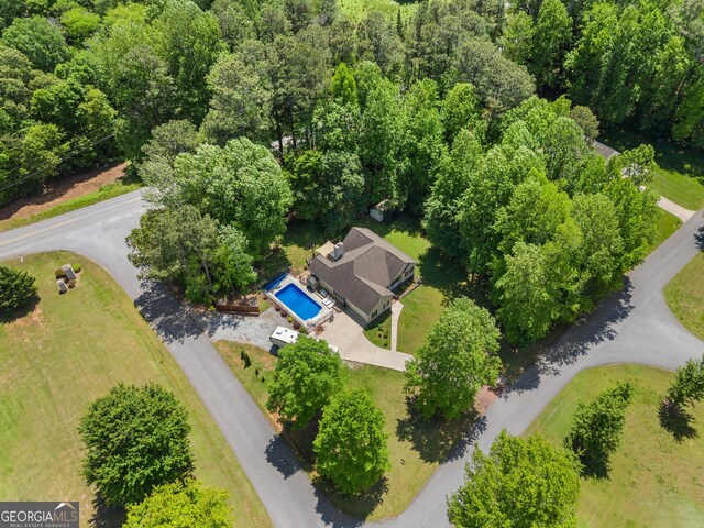 791 Thornwood Cir, Mount Airy, GA 30563 - aerial view of a pool area