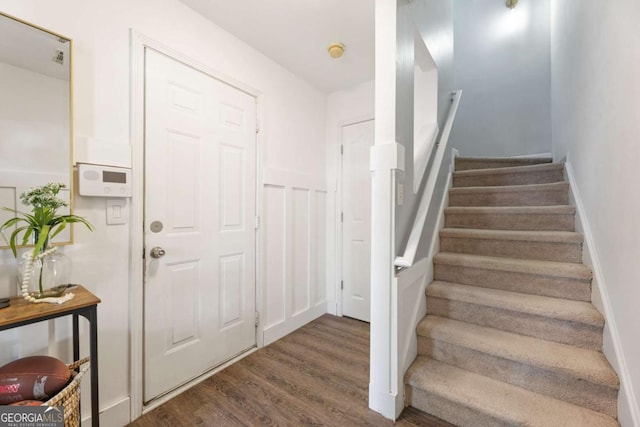 745 Abbotts Mill Ct, Duluth, GA 30097 - stairs with wood finished floors