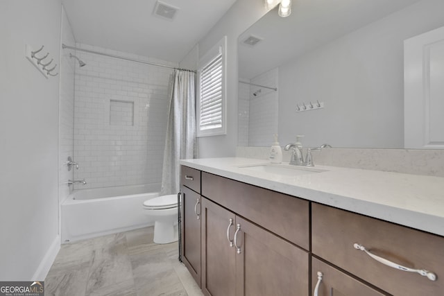 123 Townsend Pass, Alpharetta, GA 30004 - bathroom featuring vanity and shower / tub combo