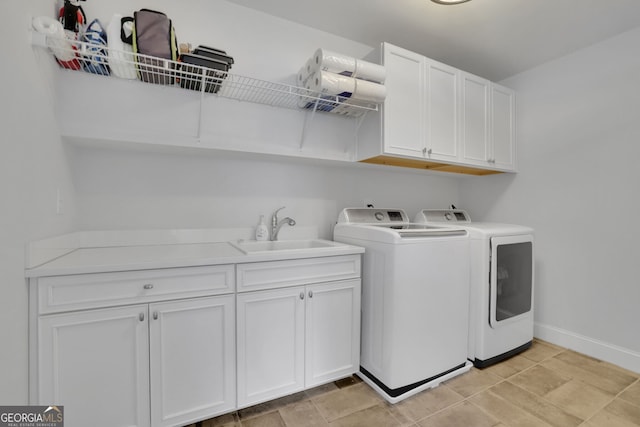 123 Townsend Pass, Alpharetta, GA 30004 - laundry area with cabinet space and independent washer and dryer