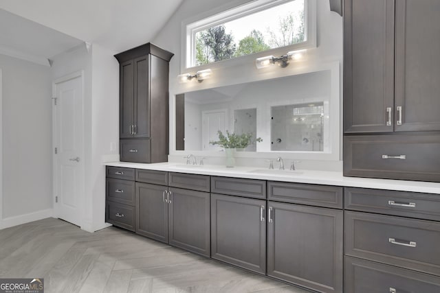 123 Townsend Pass, Alpharetta, GA 30004 - full bathroom with double vanity and a shower