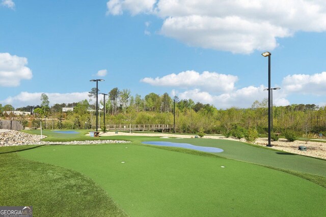view of community with golf course view