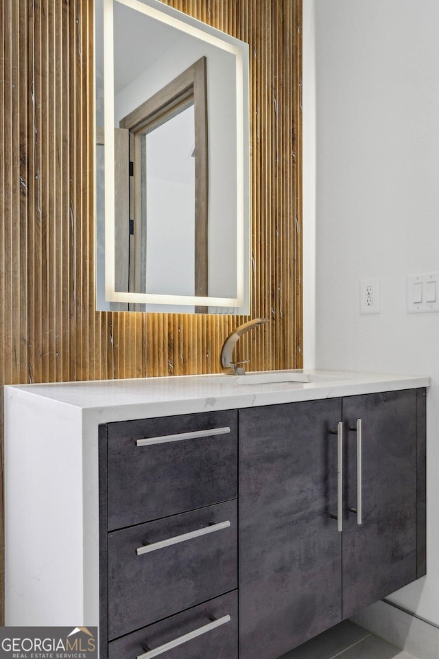 bathroom featuring vanity