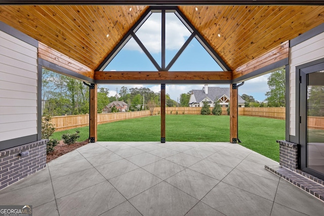 view of patio / terrace featuring a fenced backyard