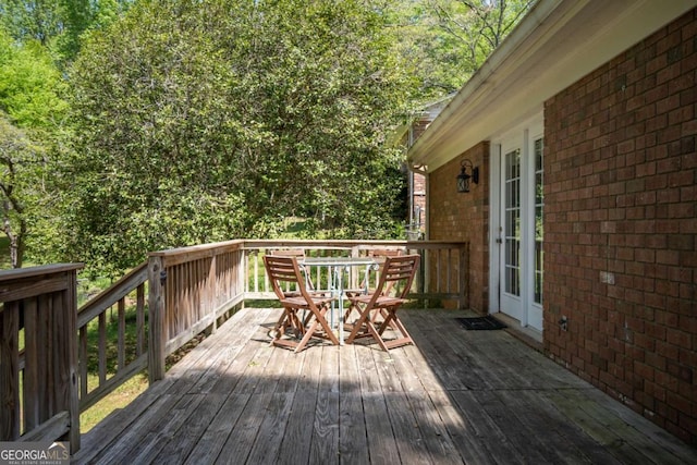 378 Beechwood Dr, Athens, GA 30606 - wooden terrace featuring french doors