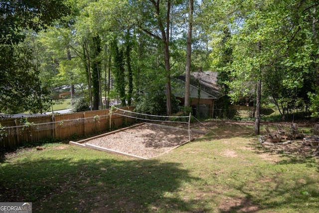 378 Beechwood Dr, Athens, GA 30606 - view of yard featuring fence and volleyball court