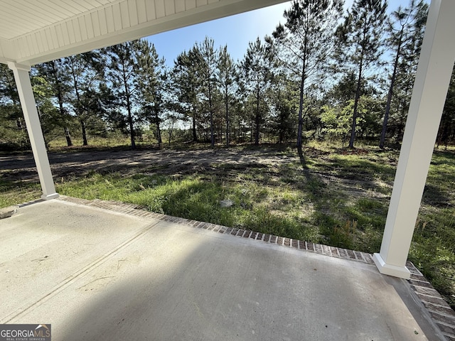 view of yard featuring a patio area