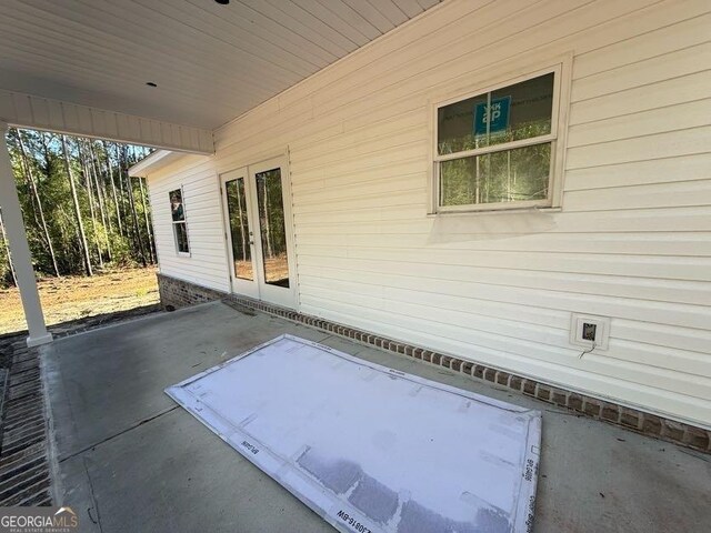 view of patio / terrace with french doors