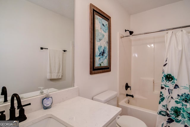 61 Meadowbrook Ln, Carrollton, GA 30117 - full bath featuring vanity and shower / bath combo with shower curtain