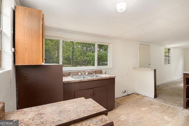bathroom featuring a sink and baseboards