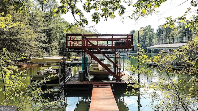 4650 Perry Rd, Gainesville, GA 30506 - dock area featuring a water view