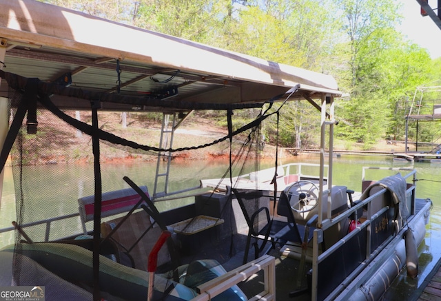4650 Perry Rd, Gainesville, GA 30506 - view of dock featuring a water view and boat lift