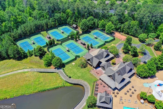 drone / aerial view