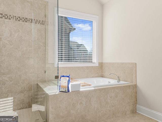 4343 Ainsley Mill Ln, Duluth, GA 30097 - full bath with tiled shower and a garden tub