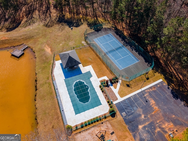 birds eye view of property