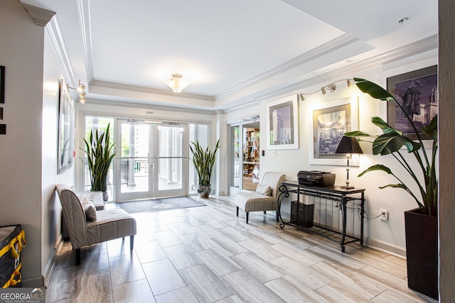 1074 Peachtree Walk NE Unit 115, Atlanta, GA 30309 - community lobby featuring crown molding