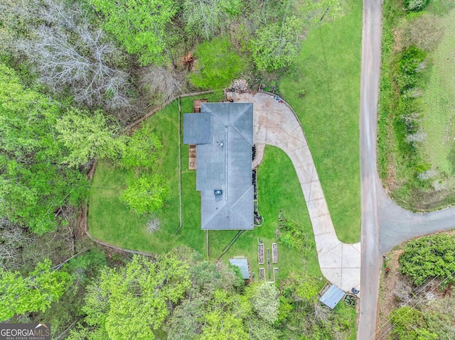 524 Allison Ln, Ball Ground, GA 30107 - bird's eye view