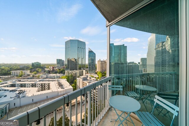 3324 Peachtree Rd NE Unit 1518, Atlanta, GA 30326 - balcony featuring a view of city