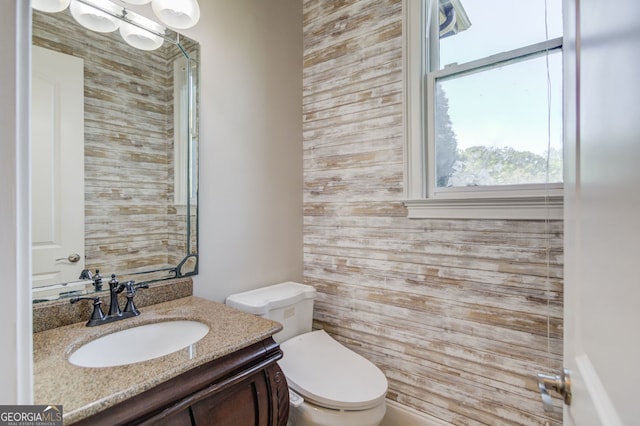 476 Walnut Rd, Hoschton, GA 30548 - half bathroom featuring toilet and vanity