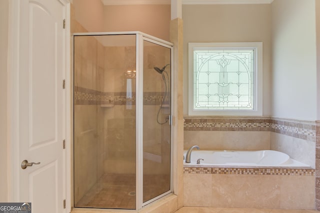 476 Walnut Rd, Hoschton, GA 30548 - full bath featuring a bath and a shower stall