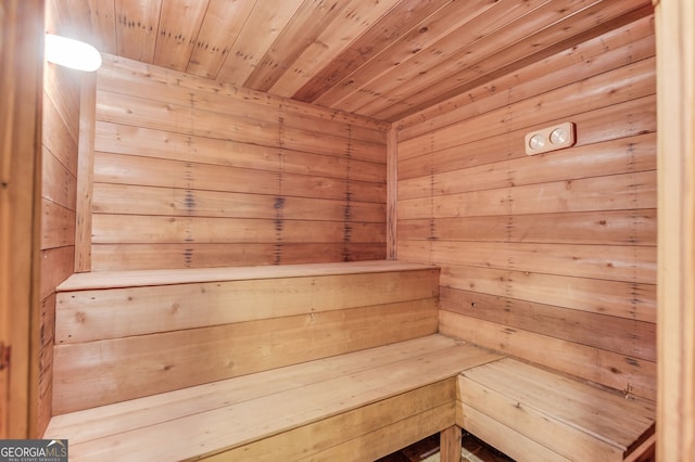 476 Walnut Rd, Hoschton, GA 30548 - sauna featuring wooden ceiling and wooden walls