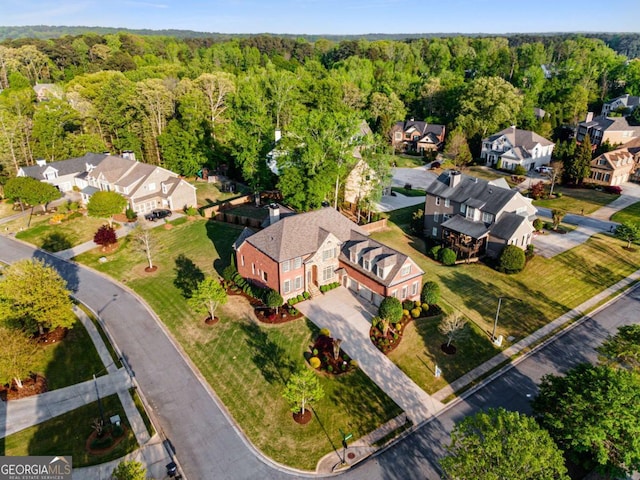 895 Ovalene Ln SW, Marietta, GA 30064 - aerial view of property's location with a forest and nearby suburban area