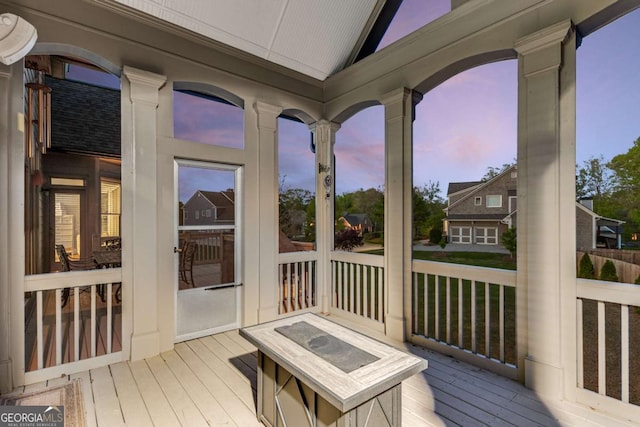895 Ovalene Ln SW, Marietta, GA 30064 - sunroom / solarium featuring vaulted ceiling