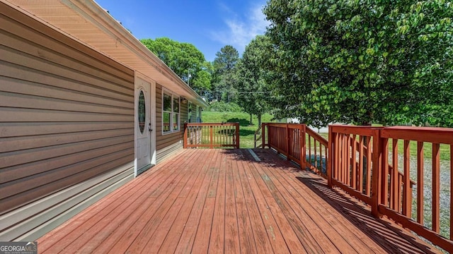 view of wooden terrace