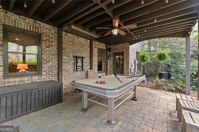 3749 Watkins Pl NE, Brookhaven, GA 30319 - view of patio / terrace featuring ceiling fan
