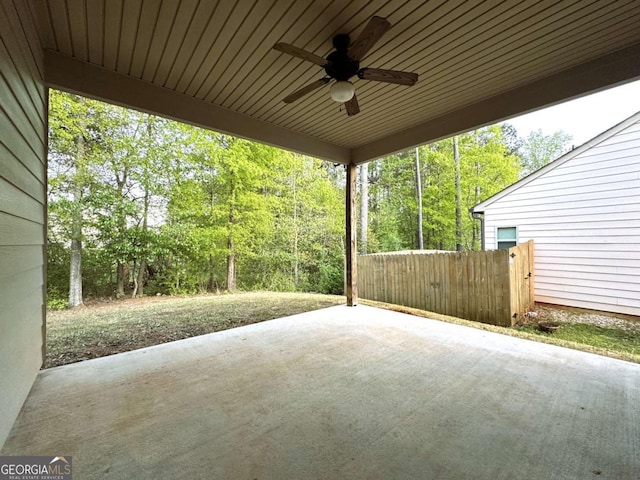 349 Park Blvd W, Athens, GA 30606 - view of patio with ceiling fan