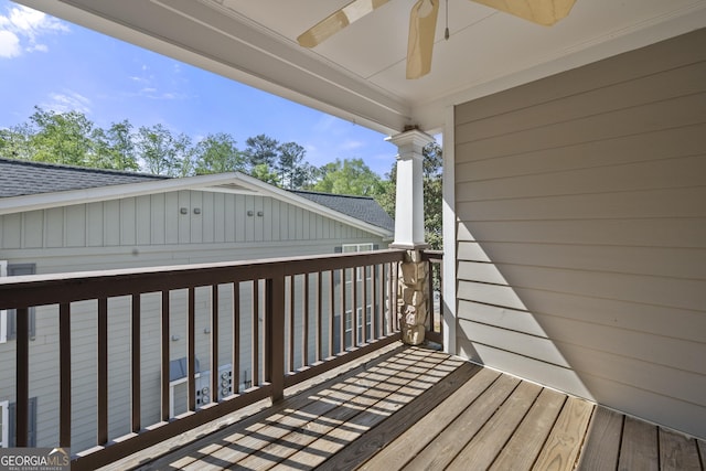 503 Madison Ct Unit 503, Smyrna, GA 30080 - deck featuring a ceiling fan
