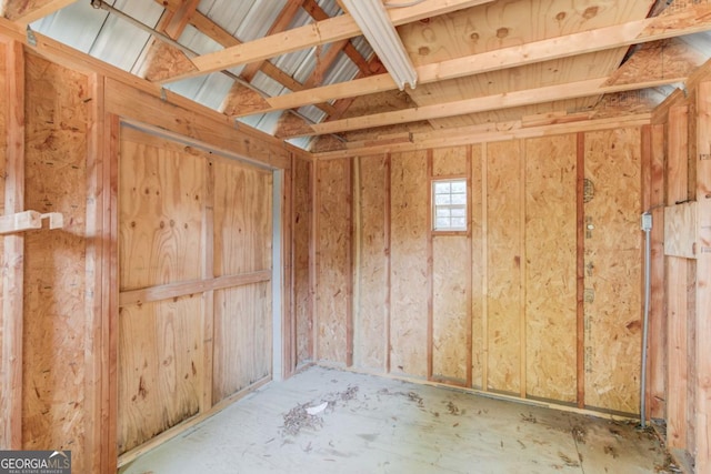 view of storage room