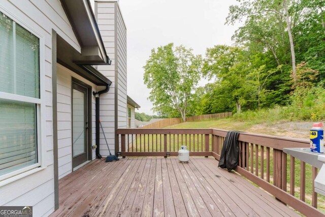 204 Arapahoe Ct, Villa Rica, GA 30180 - deck featuring fence