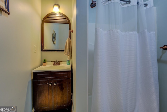 2 Blue Heron Dr, Monticello, GA 31064 - full bathroom with a shower with shower curtain and vanity