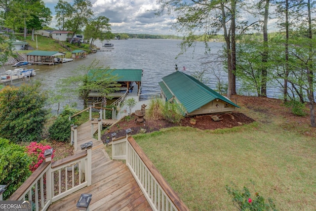 2 Blue Heron Dr, Monticello, GA 31064 - view of dock with a water view