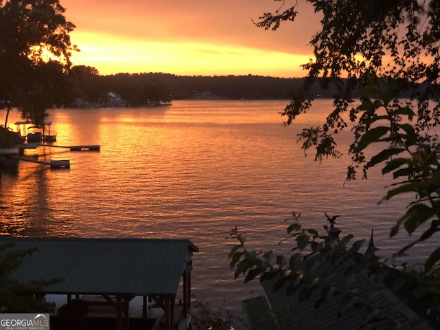2 Blue Heron Dr, Monticello, GA 31064 - property view of water featuring a dock
