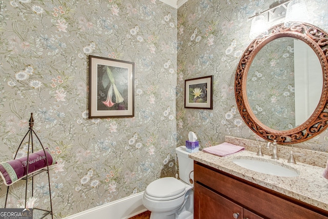2616 Bent Pine Dr, Statham, GA 30666 - bathroom featuring vanity and toilet