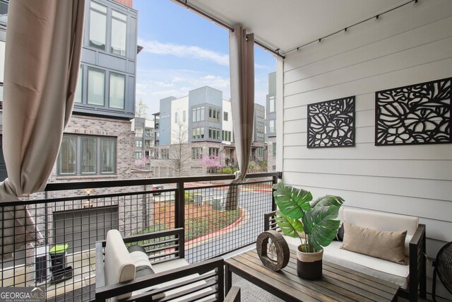 1050 Stacks Ave SE Unit 1507, Atlanta, GA 30315 - balcony with a city view