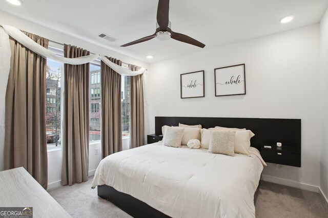 1050 Stacks Ave SE Unit 1507, Atlanta, GA 30315 - full bath featuring double vanity, connected bathroom, and a ceiling fan