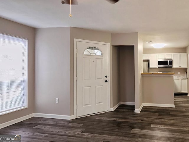 6401 Wedgeview Ct Unit 6401, Tucker, GA 30084 - entrance foyer featuring dark wood-type flooring, baseboards, and plenty of natural light