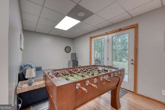 83 Smokey Creek Cv Tract B, Unit Tract B, Blairsville, GA 30512 - recreation room featuring a paneled ceiling and light wood-type flooring