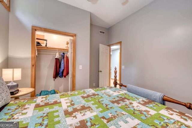 83 Smokey Creek Cv Tract B, Unit Tract B, Blairsville, GA 30512 - bedroom with a closet and a ceiling fan