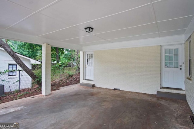 2732 Elkhorn Dr, Decatur, GA 30034 - view of patio / terrace featuring central AC unit and an attached carport