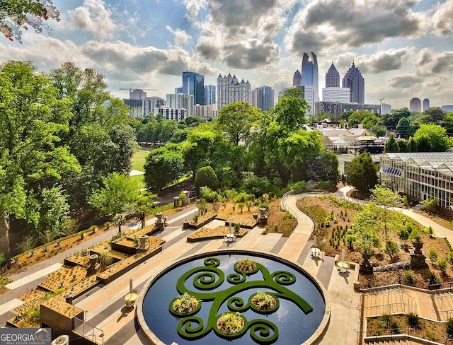 view of home's community with a city view